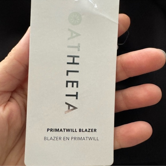 NWOT Athleta Endless Primatwill Blazer Green / Gray - Picture 11 of 13